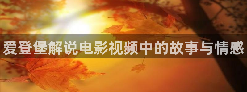 你好星期六星辰影院：爱登堡解说电影视频中的故事与情感