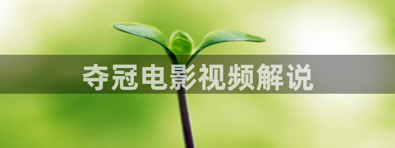 星辰影院大陆剧：夺冠电影视频解说