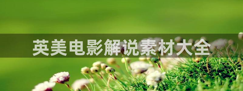 星辰影院星辰影院：英美电影解说素材大全